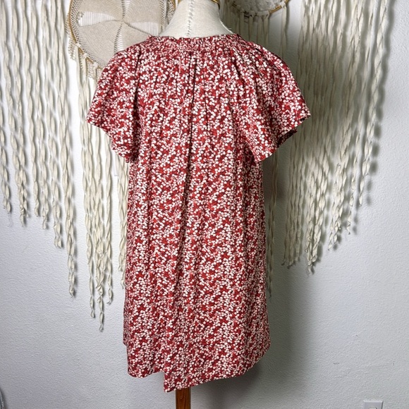 Apiece Apart Deia Mini Dress in Mango Bouquet Size XS - Picture 5 of 9